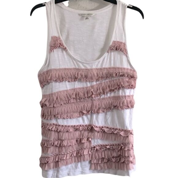 BANANA REPUBLIC-LACE COVERED FRONT SLESS TOP - B5 - Picture 2 of 12